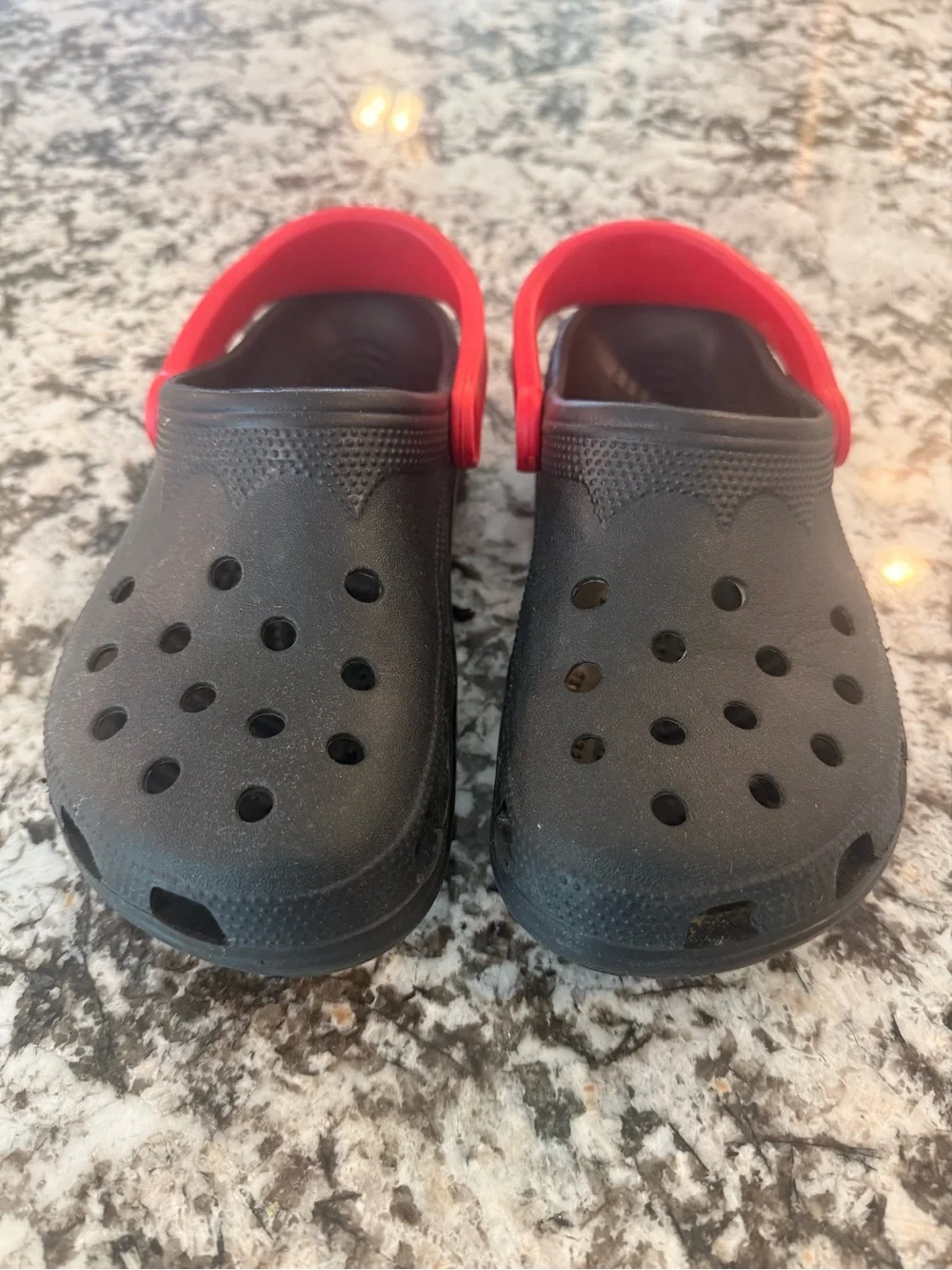 Youth 4-6 Black and Red Dale Earnhardt Jr Crocs